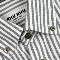 Cheap MIU MIU  Shirts Long Sleeved For Men #1295479 Replica Wholesale [$92.00 USD] [ITEM#1295479] on Replica MIU MIU  Shirts