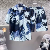 Cheap Louis Vuitton LV Tracksuits Short Sleeved For Men #1296521 Replica Wholesale [$76.00 USD] [ITEM#1296521] on Replica Louis Vuitton LV Tracksuits