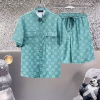 Cheap Louis Vuitton LV Tracksuits Short Sleeved For Men #1296522 Replica Wholesale [$76.00 USD] [ITEM#1296522] on Replica Louis Vuitton LV Tracksuits