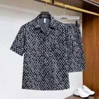 Cheap Louis Vuitton LV Tracksuits Short Sleeved For Men #1296540 Replica Wholesale [$82.00 USD] [ITEM#1296540] on Replica Louis Vuitton LV Tracksuits