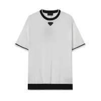 Cheap Prada T-Shirts Short Sleeved For Unisex #1297076 Replica Wholesale [$42.00 USD] [ITEM#1297076] on Replica Prada T-Shirts