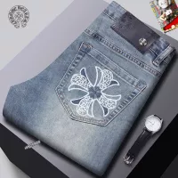 Cheap Chrome Hearts Jeans For Men #1297872 Replica Wholesale [$48.00 USD] [ITEM#1297872] on Replica Chrome Hearts Jeans