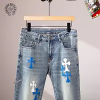 Cheap Chrome Hearts Jeans For Men #1297872 Replica Wholesale [$48.00 USD] [ITEM#1297872] on Replica Chrome Hearts Jeans