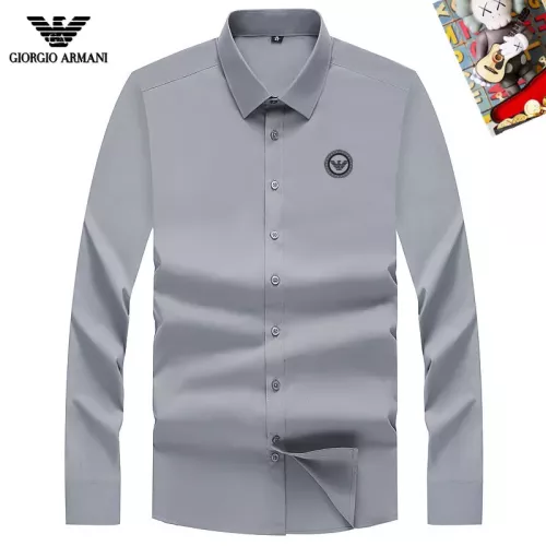 Armani Shirts Long Sleeved For Men #1298367