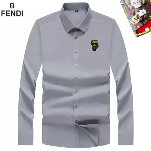 Fendi Shirts Long Sleeved For Men #1298373