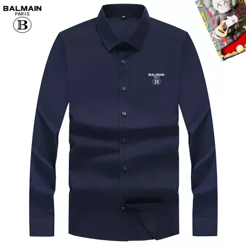 Balmain Shirts Long Sleeved For Men #1298398