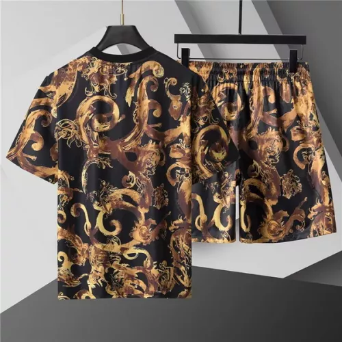 Cheap Versace Tracksuits Short Sleeved For Men #1298440 Replica Wholesale [$48.00 USD] [ITEM#1298440] on Replica Versace Tracksuits