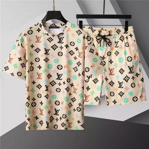 Cheap Louis Vuitton LV Tracksuits Short Sleeved For Men #1298453 Replica Wholesale [$48.00 USD] [ITEM#1298453] on Replica Louis Vuitton LV Tracksuits