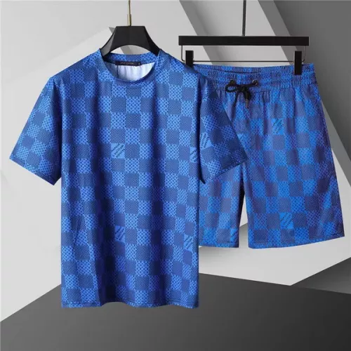 Cheap Louis Vuitton LV Tracksuits Short Sleeved For Men #1298459 Replica Wholesale [$48.00 USD] [ITEM#1298459] on Replica Louis Vuitton LV Tracksuits