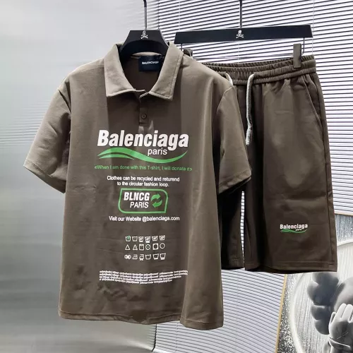 Balenciaga Fashion Tracksuits Short Sleeved For Men #1299313