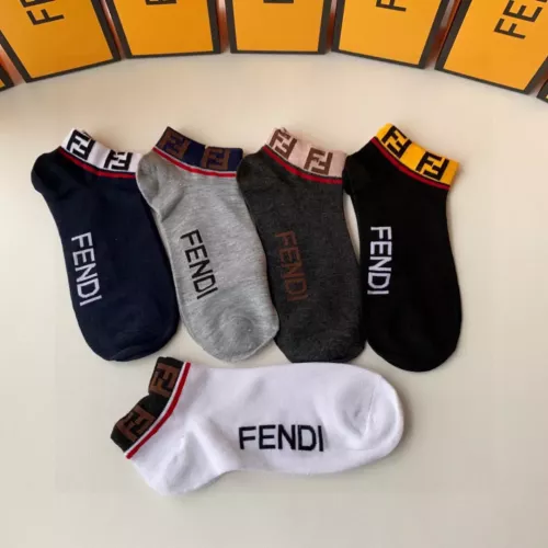 Cheap Fendi Socks #1300582 Replica Wholesale [$27.00 USD] [ITEM#1300582] on Replica Fendi Socks