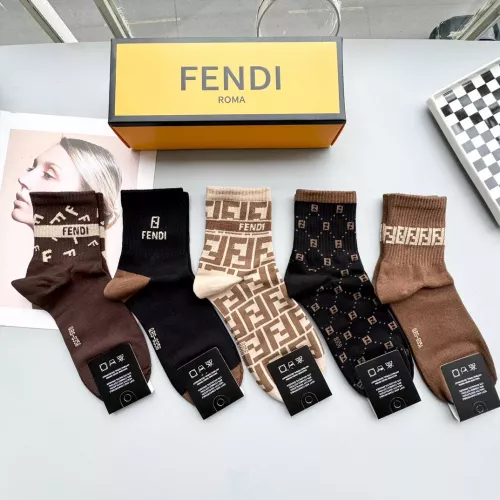 Cheap Fendi Socks #1300596 Replica Wholesale [$25.00 USD] [ITEM#1300596] on Replica Fendi Socks