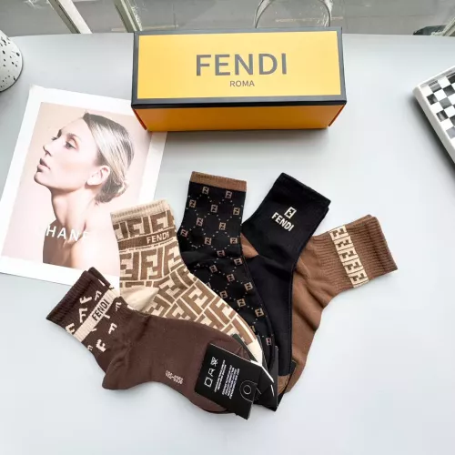 Cheap Fendi Socks #1300596 Replica Wholesale [$25.00 USD] [ITEM#1300596] on Replica Fendi Socks