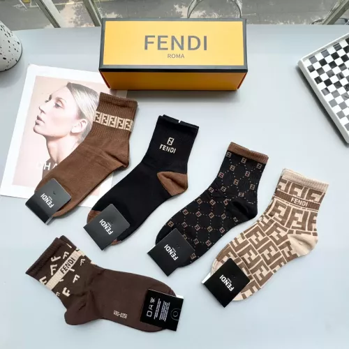 Cheap Fendi Socks #1300596 Replica Wholesale [$25.00 USD] [ITEM#1300596] on Replica Fendi Socks