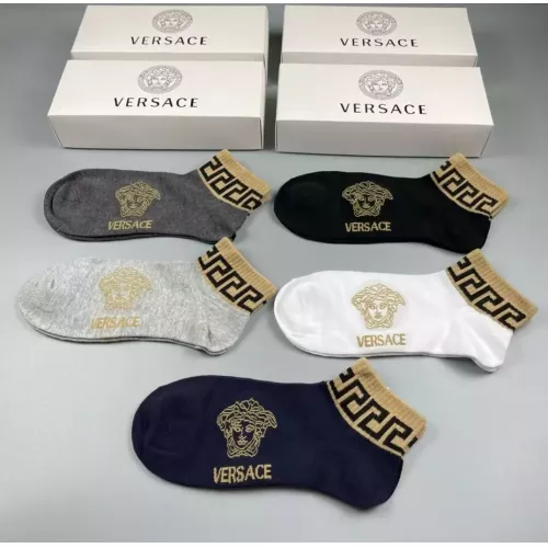 Cheap Versace Socks For Men #1300602 Replica Wholesale [$25.00 USD] [ITEM#1300602] on Replica Versace Socks