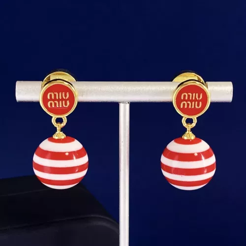 Cheap MIU MIU Earrings For Women #1301544 Replica Wholesale [$29.00 USD] [ITEM#1301544] on Replica MIU MIU Earrings