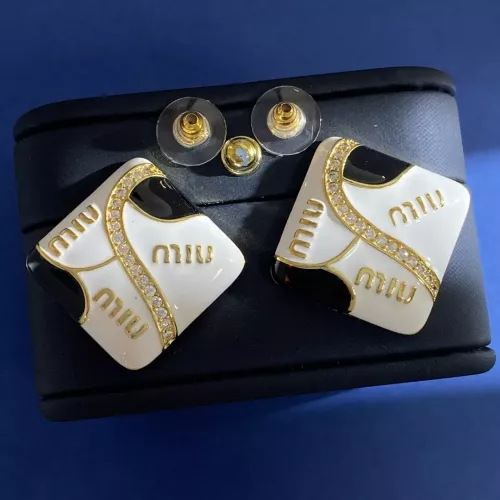 Cheap MIU MIU Earrings For Women #1301680 Replica Wholesale [$29.00 USD] [ITEM#1301680] on Replica MIU MIU Earrings