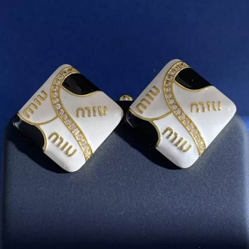 Cheap MIU MIU Earrings For Women #1301680 Replica Wholesale [$29.00 USD] [ITEM#1301680] on Replica MIU MIU Earrings