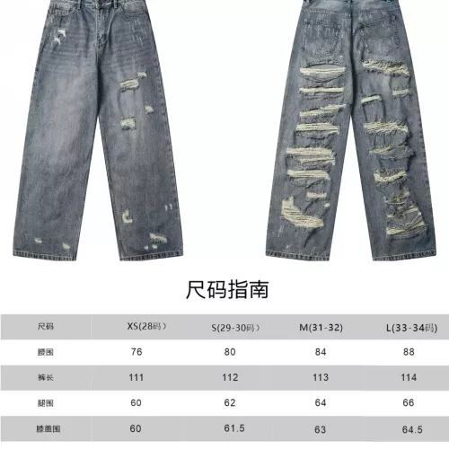 Cheap Balenciaga Jeans For Unisex #1302319 Replica Wholesale [$76.00 USD] [ITEM#1302319] on Replica Balenciaga Jeans