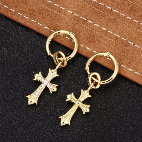 Cheap Chrome Hearts Earrings For Women #1302452 Replica Wholesale [$32.00 USD] [ITEM#1302452] on Replica Chrome Hearts Earrings