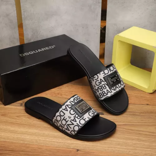 Cheap Dolce &amp; Gabbana D&amp;G Slippers For Men #1302875 Replica Wholesale [$60.00 USD] [ITEM#1302875] on Replica Dolce &amp; Gabbana D&amp;G Slippers