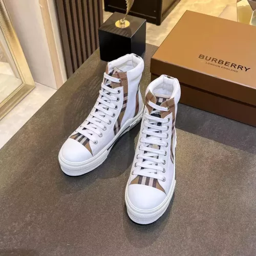 Cheap Burberry High Tops Shoes For Men #1302883 Replica Wholesale [$105.00 USD] [ITEM#1302883] on Replica Burberry High Tops Shoes