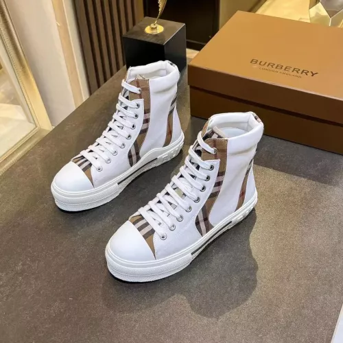 Cheap Burberry High Tops Shoes For Women #1302884 Replica Wholesale [$105.00 USD] [ITEM#1302884] on Replica Burberry High Tops Shoes