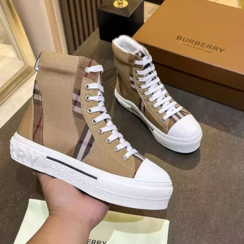 Cheap Burberry High Tops Shoes For Men #1302885 Replica Wholesale [$105.00 USD] [ITEM#1302885] on Replica Burberry High Tops Shoes