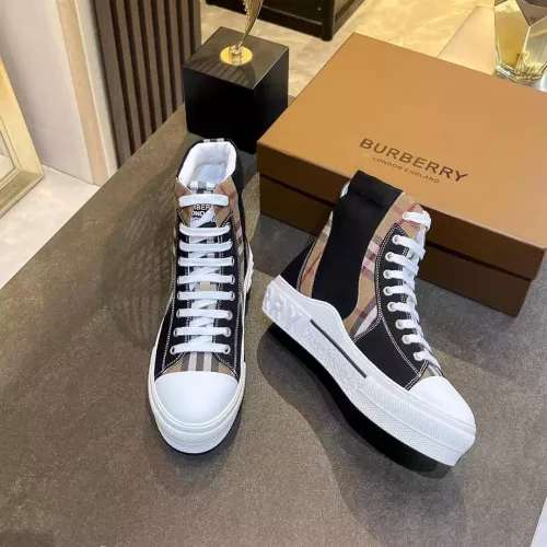 Cheap Burberry High Tops Shoes For Men #1302887 Replica Wholesale [$105.00 USD] [ITEM#1302887] on Replica Burberry High Tops Shoes