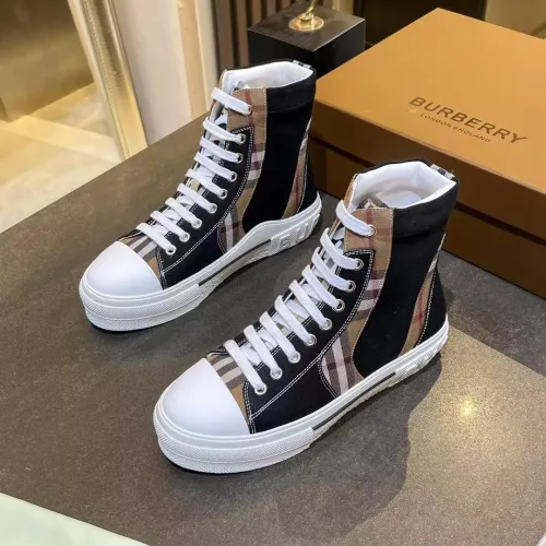 Cheap Burberry High Tops Shoes For Men #1302887 Replica Wholesale [$105.00 USD] [ITEM#1302887] on Replica Burberry High Tops Shoes