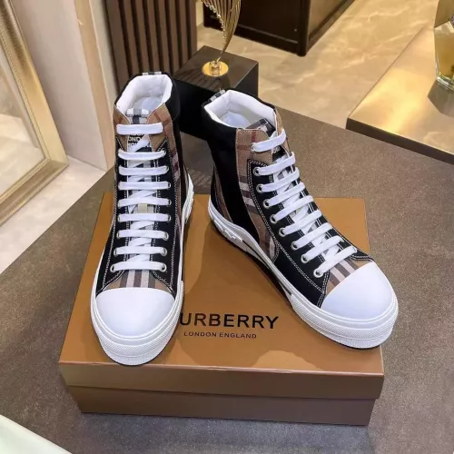 Cheap Burberry High Tops Shoes For Men #1302887 Replica Wholesale [$105.00 USD] [ITEM#1302887] on Replica Burberry High Tops Shoes