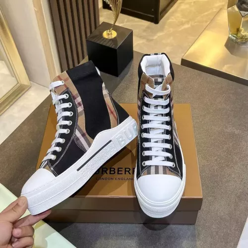 Cheap Burberry High Tops Shoes For Women #1302888 Replica Wholesale [$105.00 USD] [ITEM#1302888] on Replica Burberry High Tops Shoes