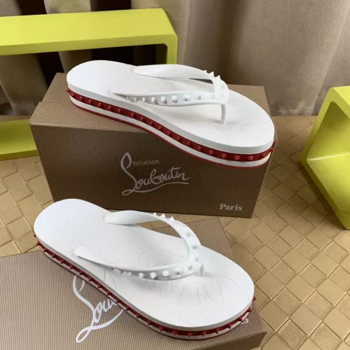 Cheap Christian Louboutin CL Slippers For Men #1303022 Replica Wholesale [$64.00 USD] [ITEM#1303022] on Replica Christian Louboutin CL Slippers