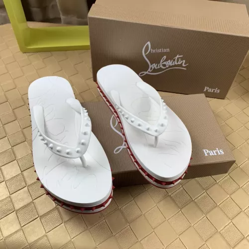 Cheap Christian Louboutin CL Slippers For Men #1303022 Replica Wholesale [$64.00 USD] [ITEM#1303022] on Replica Christian Louboutin CL Slippers