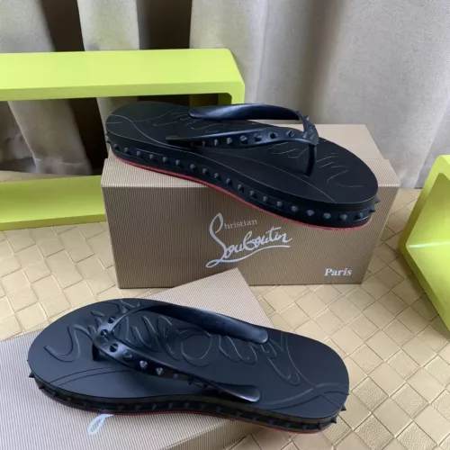 Cheap Christian Louboutin CL Slippers For Men #1303023 Replica Wholesale [$64.00 USD] [ITEM#1303023] on Replica Christian Louboutin CL Slippers