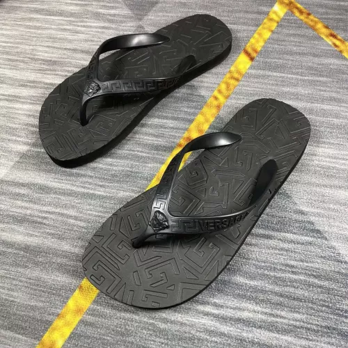 Cheap Versace Slippers For Men #1303045 Replica Wholesale [$45.00 USD] [ITEM#1303045] on Replica Versace Slippers