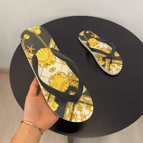 Cheap Versace Slippers For Men #1303123 Replica Wholesale [$48.00 USD] [ITEM#1303123] on Replica Versace Slippers