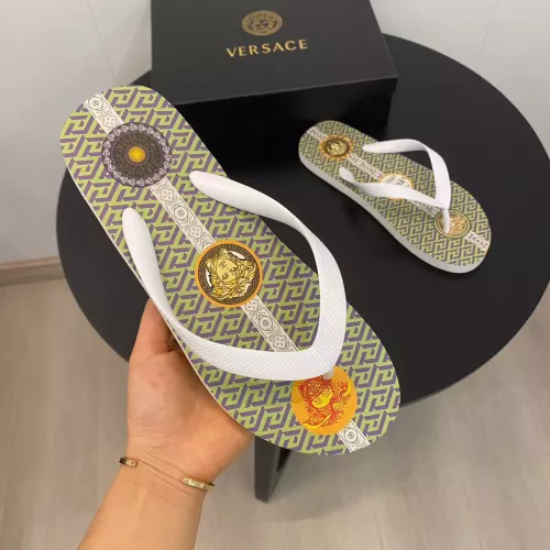 Cheap Versace Slippers For Men #1303125 Replica Wholesale [$48.00 USD] [ITEM#1303125] on Replica Versace Slippers