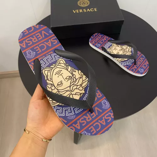 Cheap Versace Slippers For Men #1303131 Replica Wholesale [$48.00 USD] [ITEM#1303131] on Replica Versace Slippers