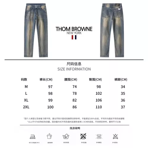 Cheap Thom Browne TB Jeans For Men #1303399 Replica Wholesale [$48.00 USD] [ITEM#1303399] on Replica Thom Browne TB Jeans