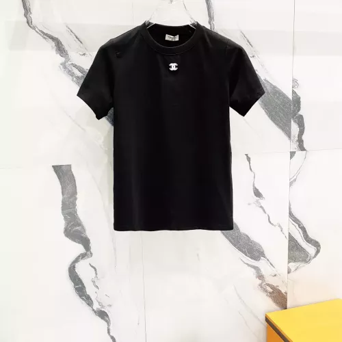 Cheap Chanel T-Shirts Short Sleeved For Women #1303427 Replica Wholesale [$40.00 USD] [ITEM#1303427] on Replica Chanel T-Shirts