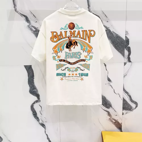 Cheap Balmain T-Shirts Short Sleeved For Unisex #1303488 Replica Wholesale [$41.00 USD] [ITEM#1303488] on Replica Balmain T-Shirts