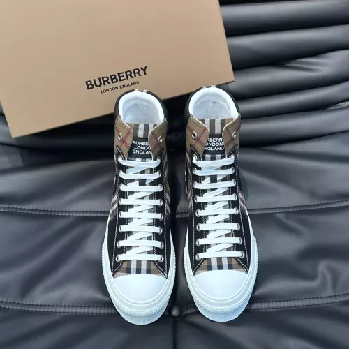 Cheap Burberry High Tops Shoes For Men #1303528 Replica Wholesale [$82.00 USD] [ITEM#1303528] on Replica Burberry High Tops Shoes