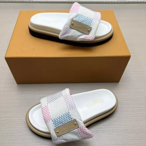 Cheap Louis Vuitton Slippers For Women #1303730 Replica Wholesale [$68.00 USD] [ITEM#1303730] on Replica Louis Vuitton Slippers