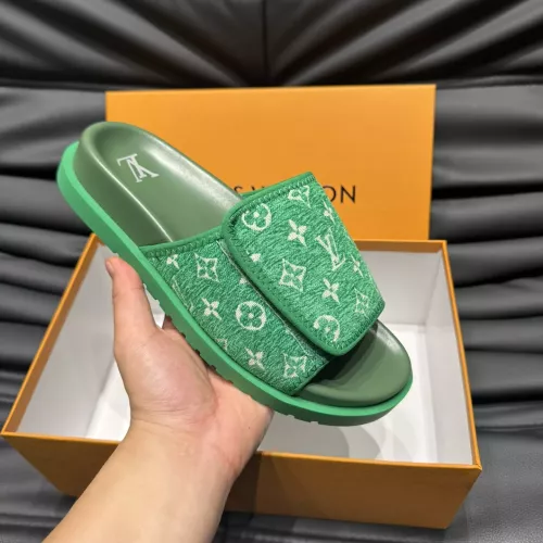 Cheap Louis Vuitton Slippers For Men #1303750 Replica Wholesale [$56.00 USD] [ITEM#1303750] on Replica Louis Vuitton Slippers