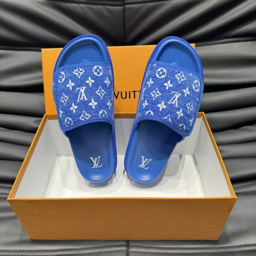 Cheap Louis Vuitton Slippers For Men #1303751 Replica Wholesale [$56.00 USD] [ITEM#1303751] on Replica Louis Vuitton Slippers