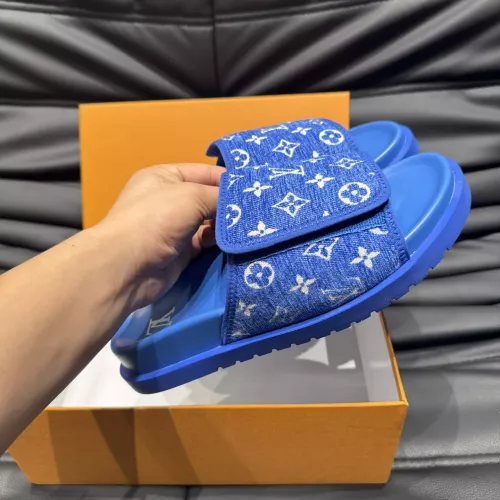 Cheap Louis Vuitton Slippers For Men #1303751 Replica Wholesale [$56.00 USD] [ITEM#1303751] on Replica Louis Vuitton Slippers