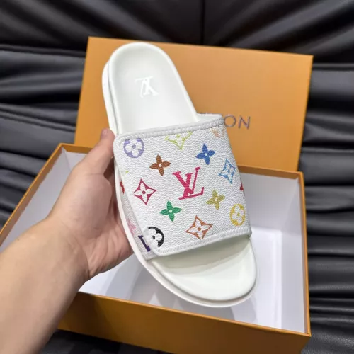 Cheap Louis Vuitton Slippers For Men #1303754 Replica Wholesale [$56.00 USD] [ITEM#1303754] on Replica Louis Vuitton Slippers