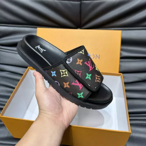 Cheap Louis Vuitton Slippers For Men #1303755 Replica Wholesale [$56.00 USD] [ITEM#1303755] on Replica Louis Vuitton Slippers