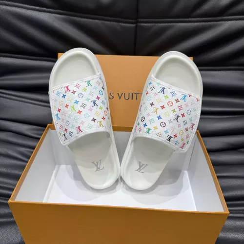 Cheap Louis Vuitton Slippers For Men #1303756 Replica Wholesale [$56.00 USD] [ITEM#1303756] on Replica Louis Vuitton Slippers